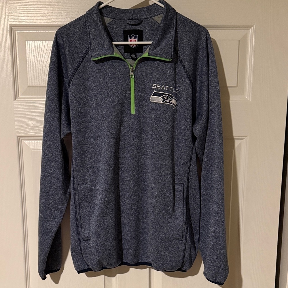 NFL Seattle Seahawks Quarter-Zip Sweatshirt - Picture 1 of 7